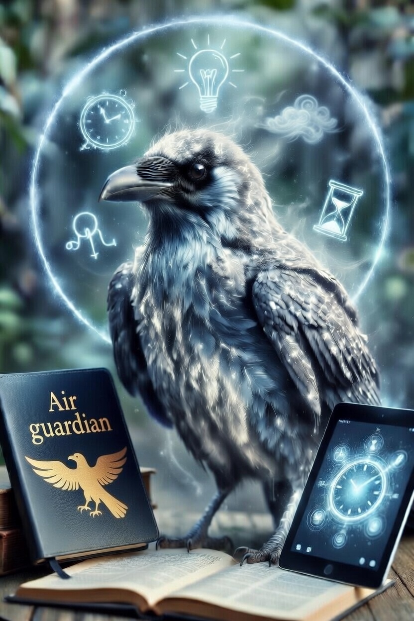 Caelis, cuervo guardián del elemento aire